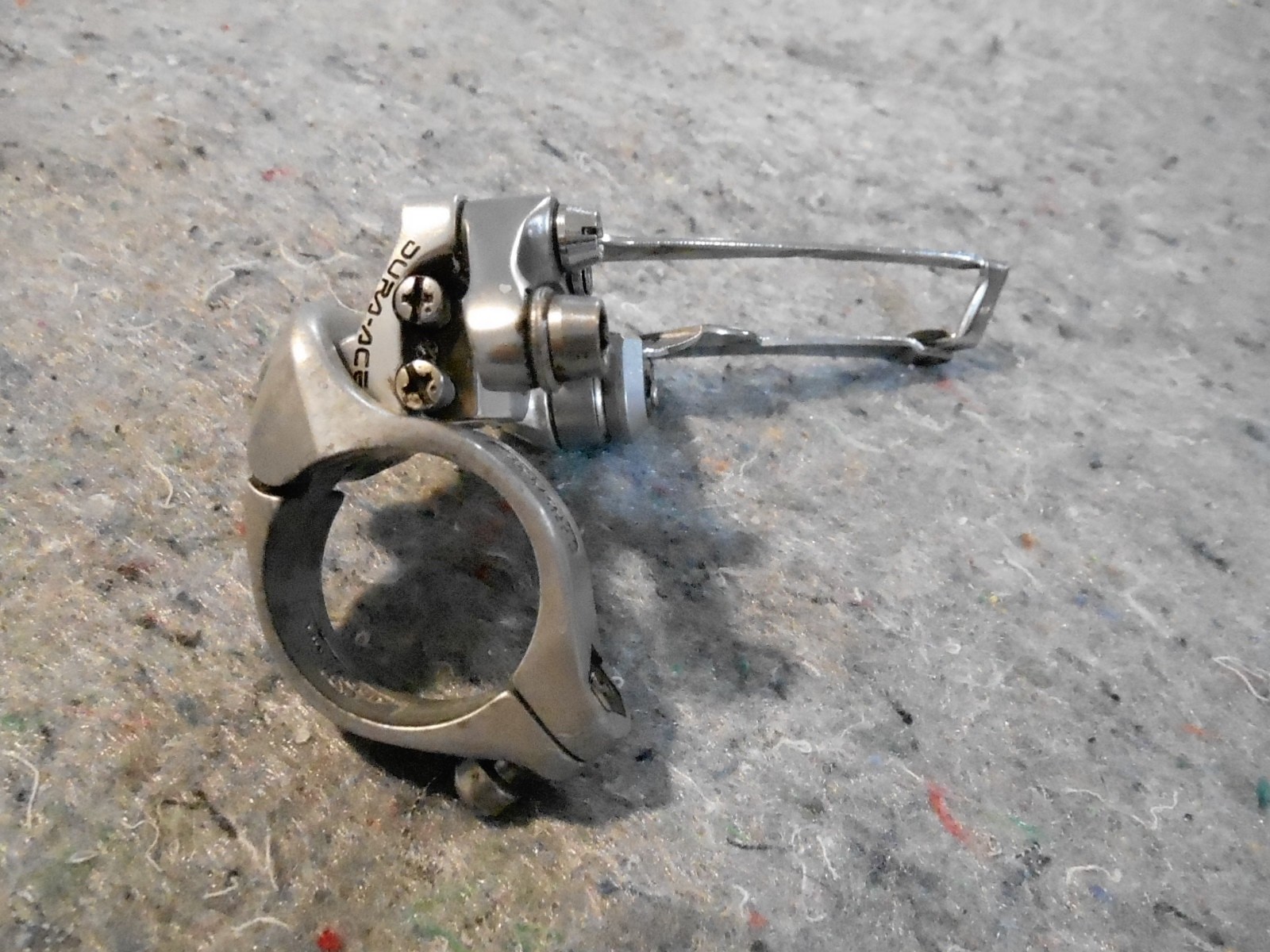 Shimano Dura Ace Double, Braze-On Mount, Bottom Pull Front Derailleur FD-7400.