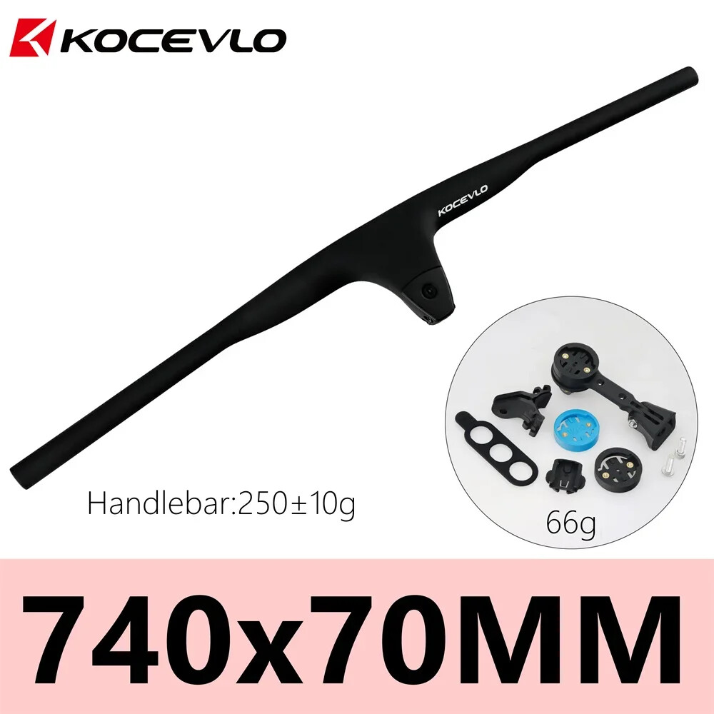 XC MTB Carbon Handlebar Negative 17° Degree Efficient Integrated Handlebar 740MM