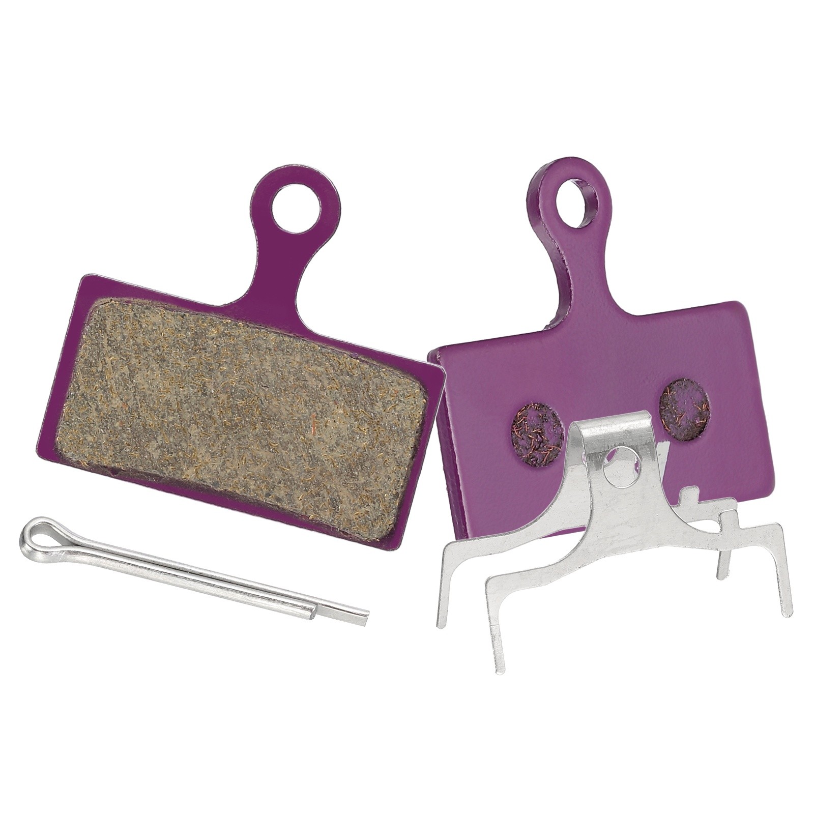 Disc Brake Pad 1.26″ x 0.65″ Bike Brake Pads with Spring and Pin, Purple