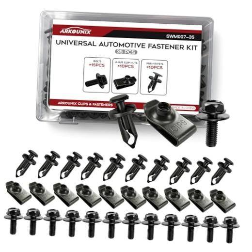 35PCS Universal Style Engine Under Cover Splash Shield Screws Universal Fit