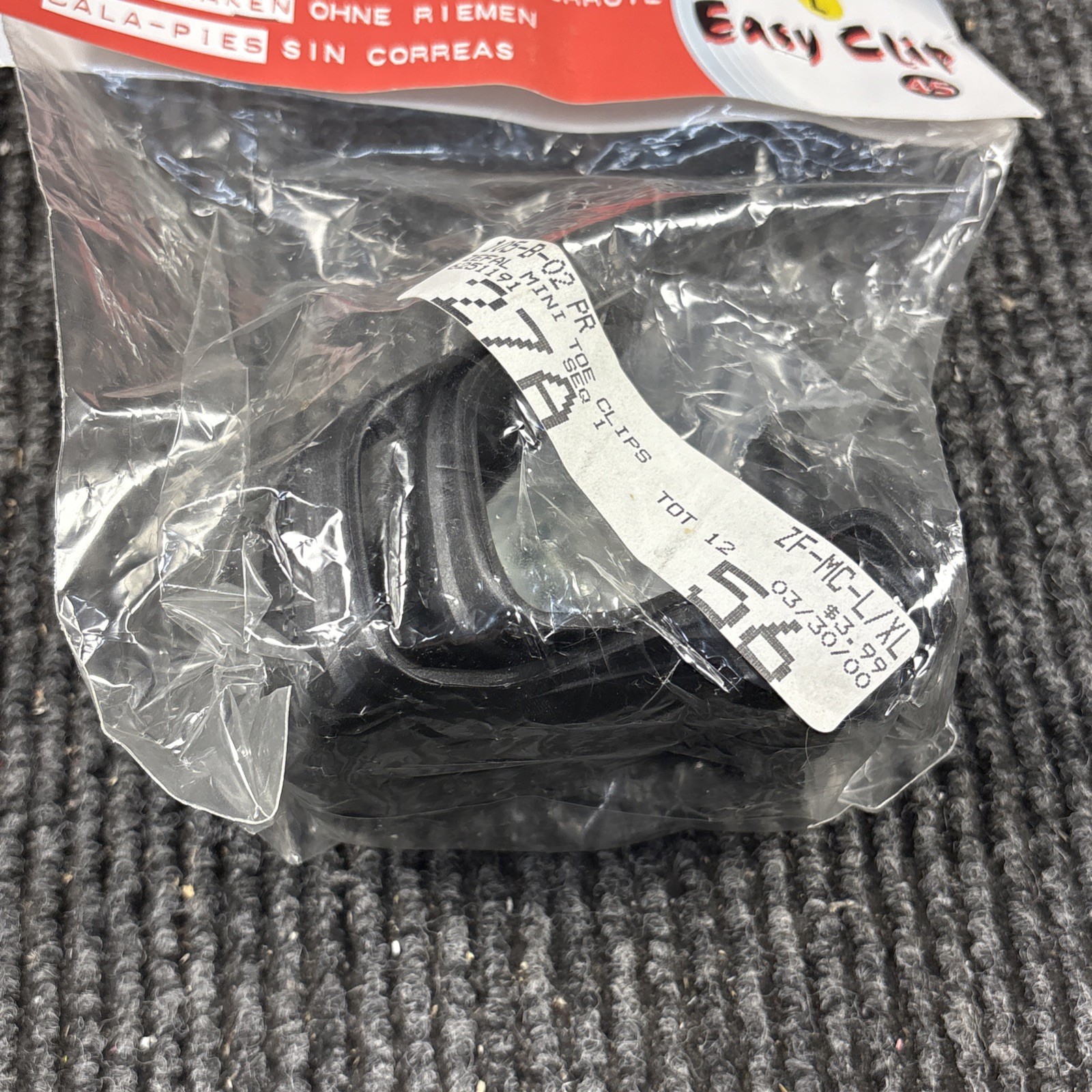 Zefal 45 Easy Clip Toe-Clips Strapless Large.