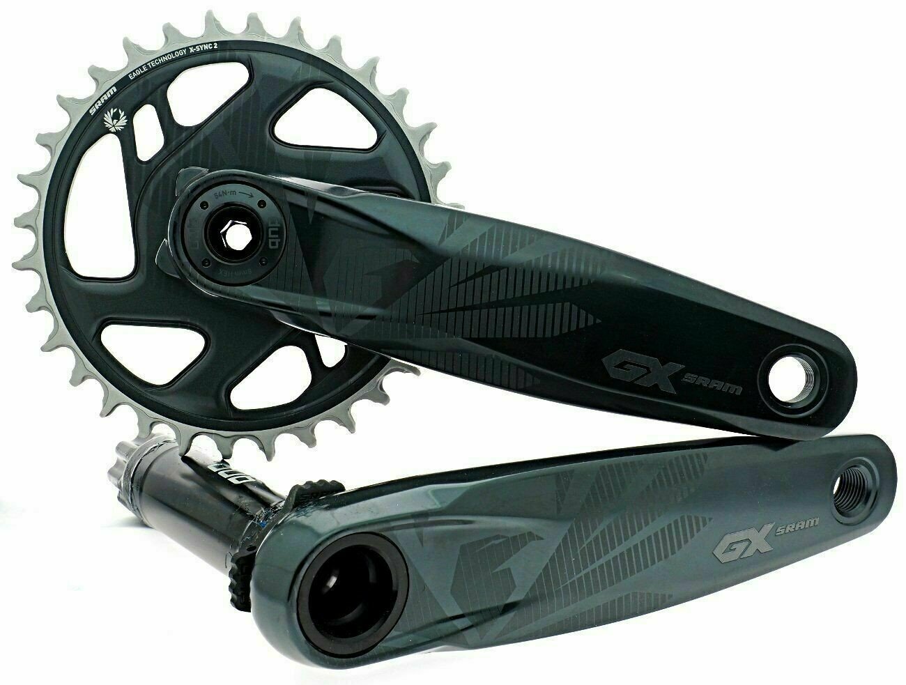 SRAM GX Eagle DUB Crankset, Lunar, Chainring Optional, Without BB READ!