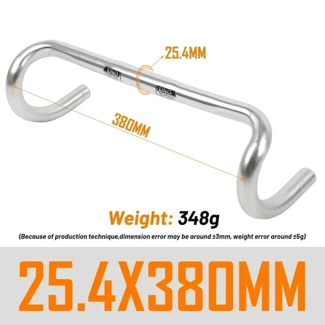 UltraLight Road Bike Handlebar Bent Bar 25.4/31.8MM 360/380/400/420/440/460MM
