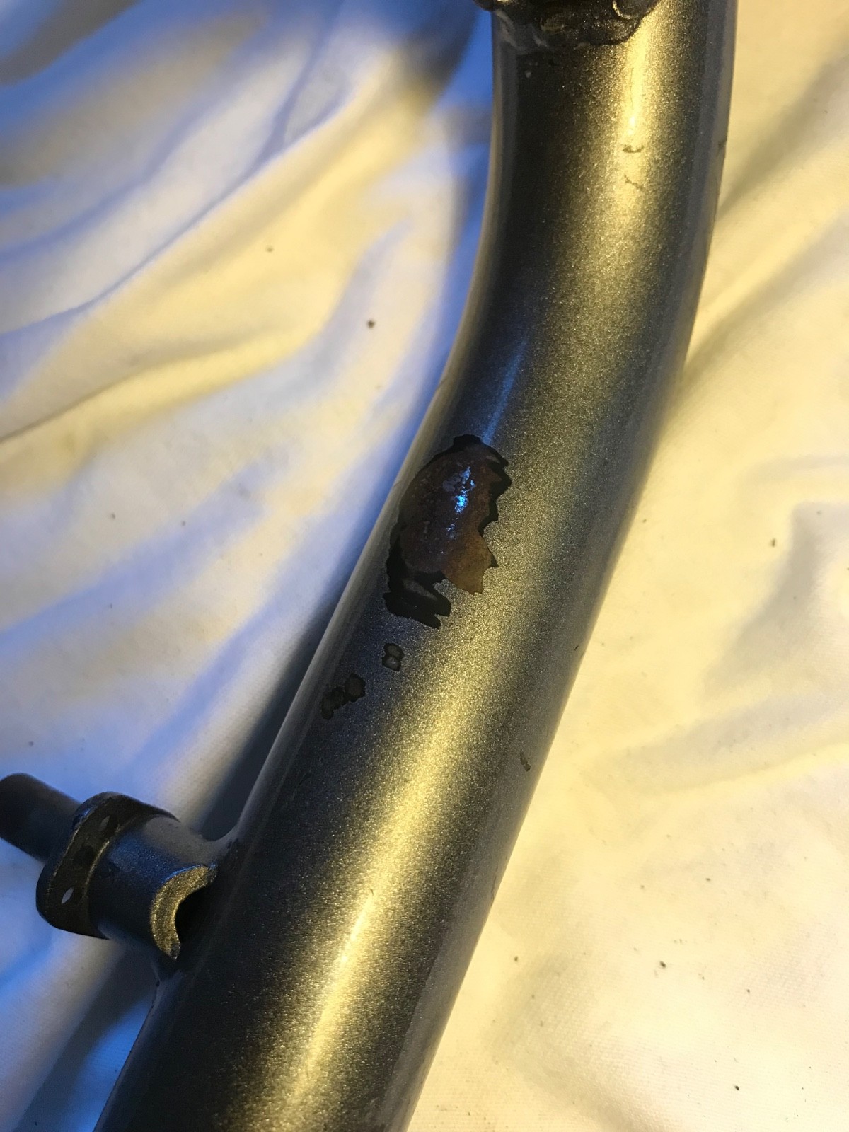 Threaded 1-1/8” quill MTB Fork rigid cromoly steel