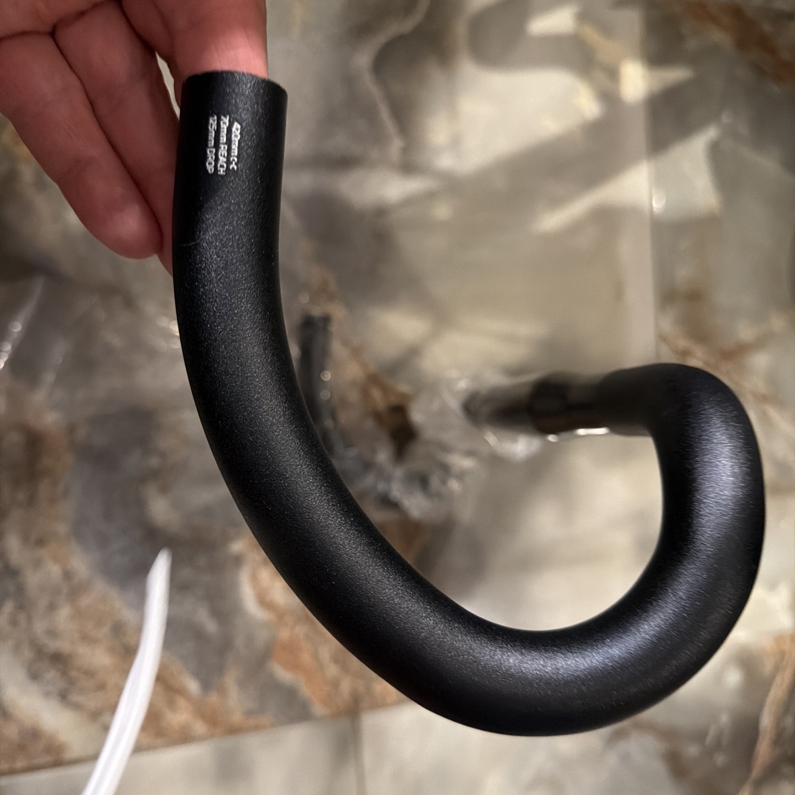 Aluminum Modern Bend Road Handlebar – New, Black, 31.8, 42cm