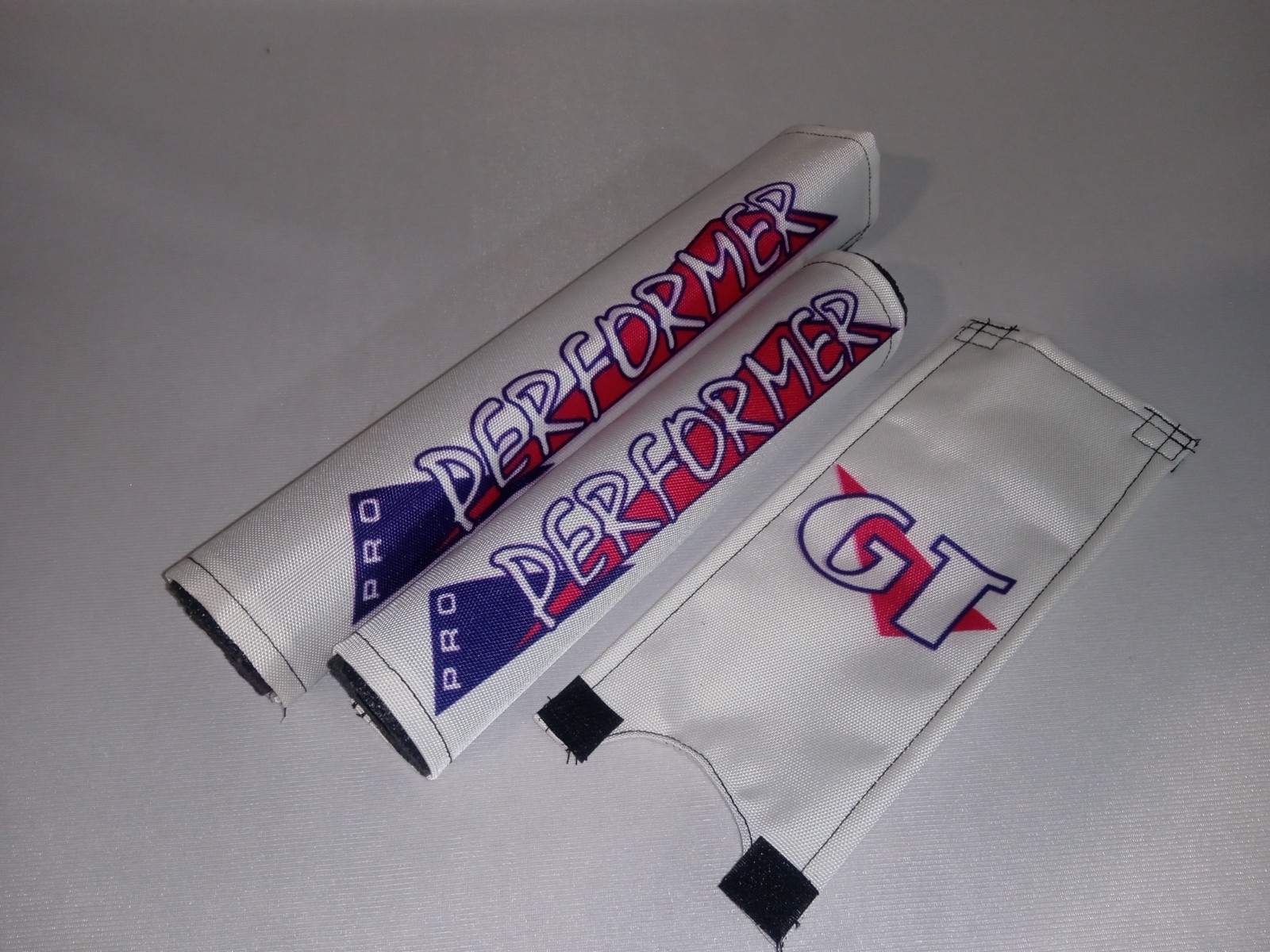 G T PAD SET PRO frame handlebars bar Stem bmx Re Made performer White Performer