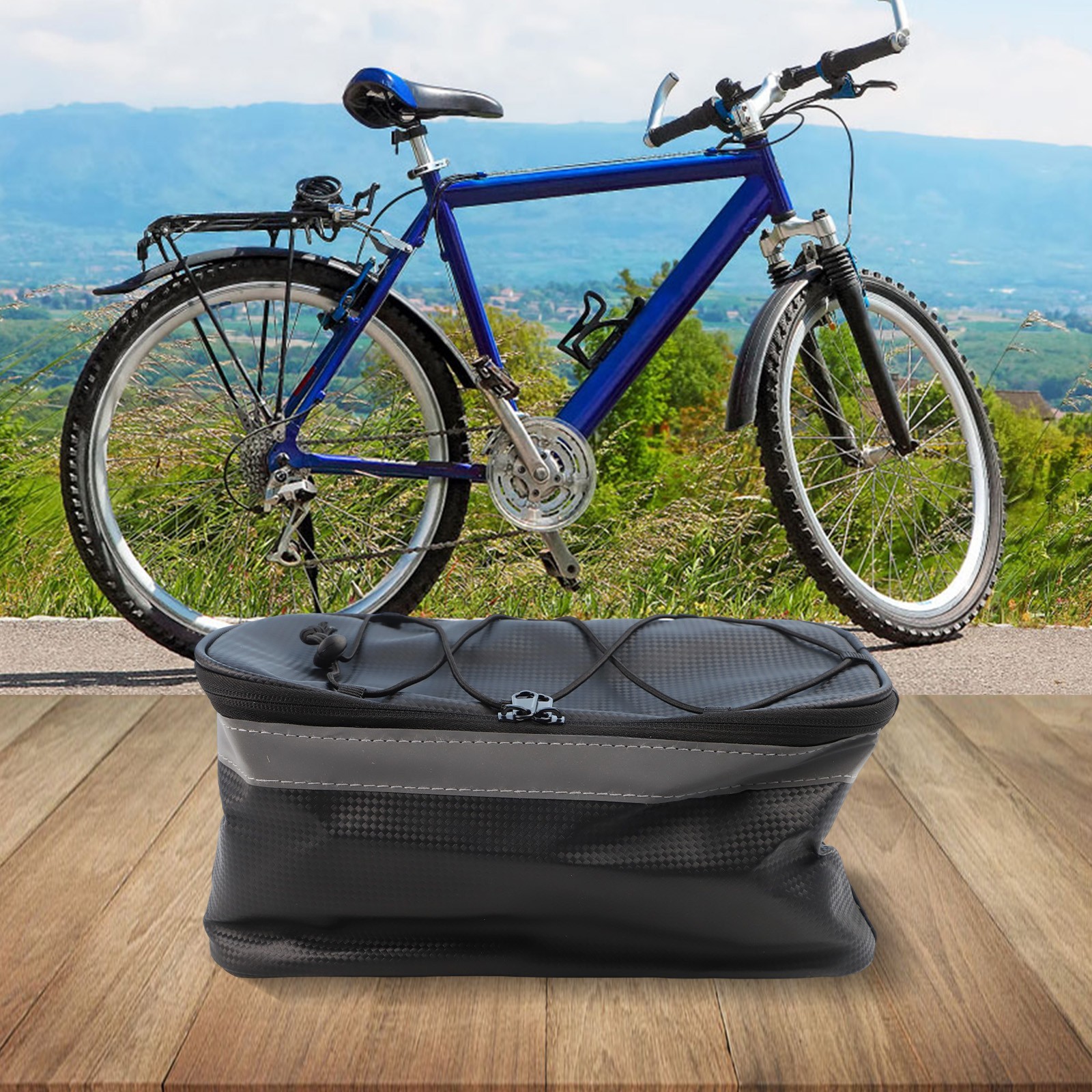 Rear Rack Compatible Trunk Bag for Electric Bike Mountain Bike Road Bike Nylon