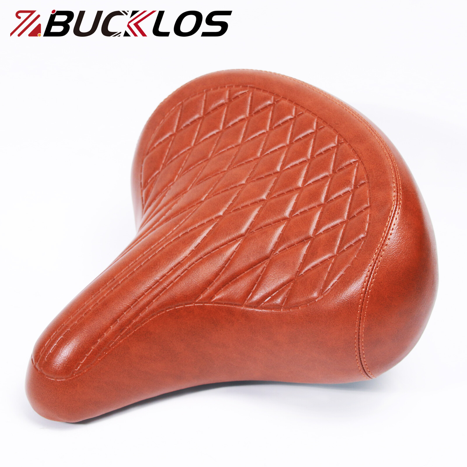 BUCKLOS Bike Wide Big Bum Saddle Seat Comfort Sporty Retro Oversize Cushion Pad