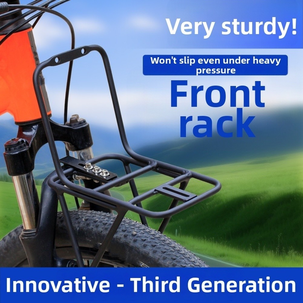 For Mountain Bike Fork Bike Front Rack Fork Mount Carrier Adjustable Tilt Design