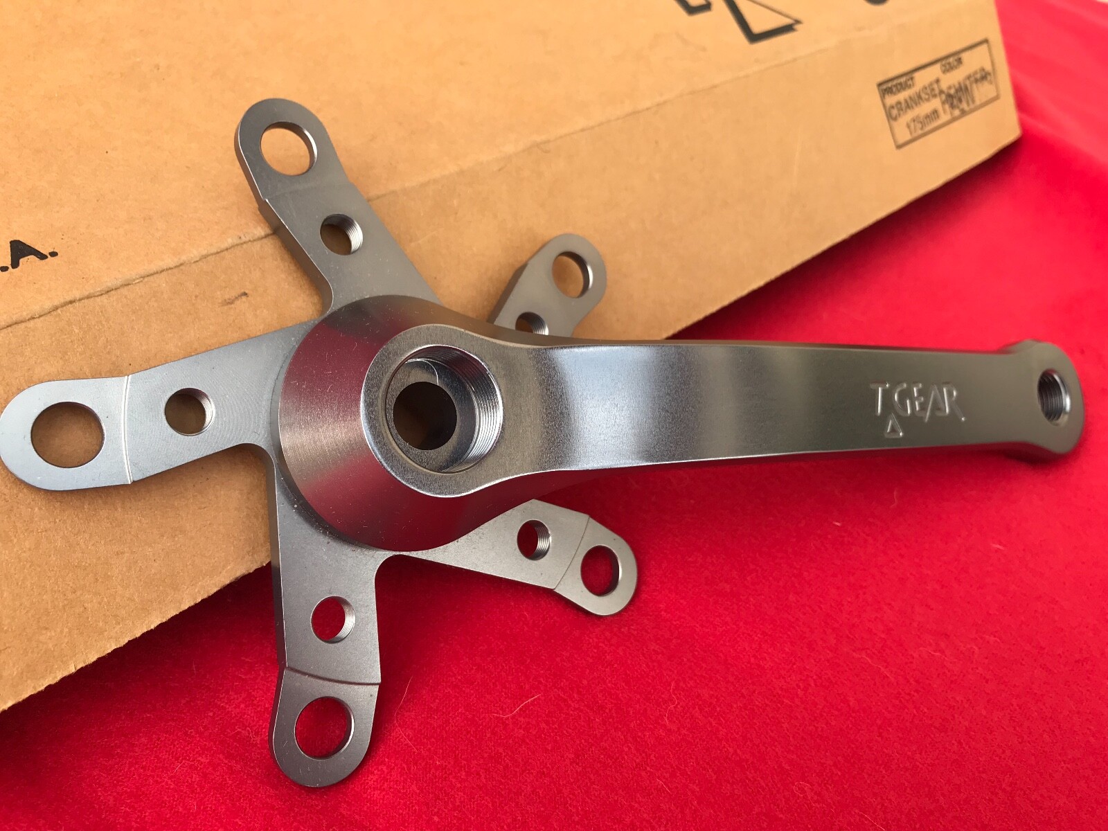 NOS TGEAR Cult T-GEAR crank arm crank vintage old school MTB PEWTER 175 1xright