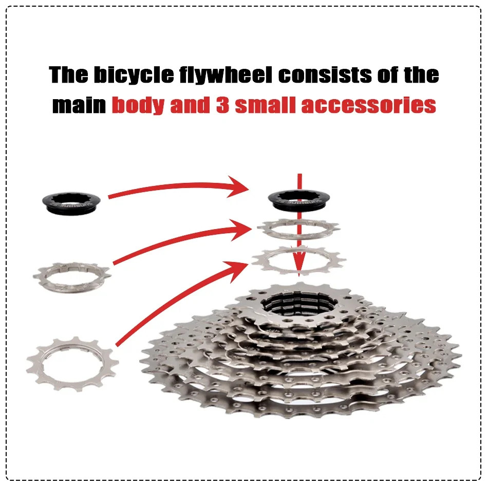 SUNSHINE Road Bike Cassette Bicycle Freewheel 8/9/10/11/12 Speed 23/25/28/32/34/