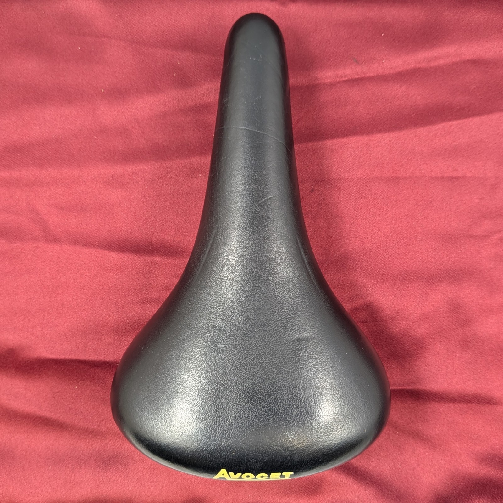 Vintage Avocet Racing 1 Leather Bicycle Comfort Saddle 27x17cm SA24