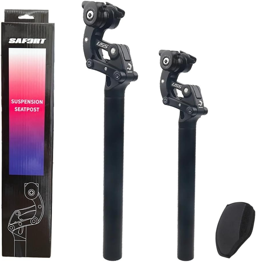 Aluminum Suspension Seatpost for Cruiser & eBike – Adjustable Length 365/580mm