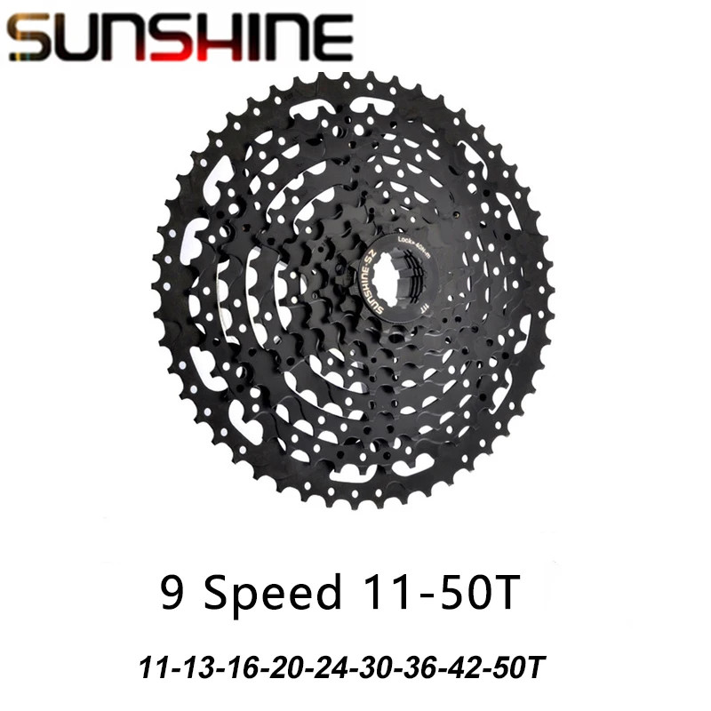 SUNSHINE Black Cassette 8S 9S 10S 11S 12S MTB Bike Road Bicycle Freewheel 11V 12