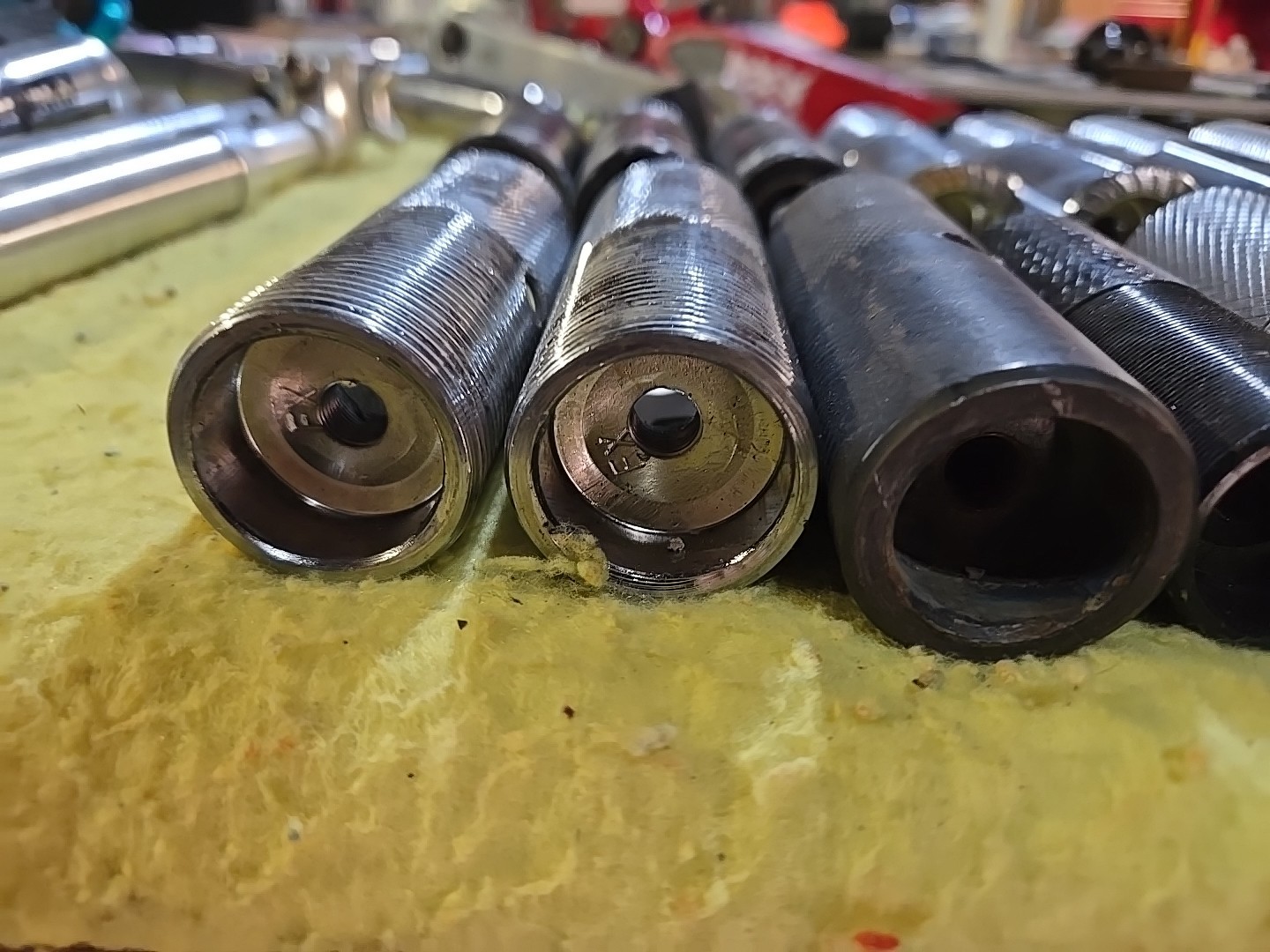 Bmx Axle Pegs Lot Of 14 Misc Thread-On Used