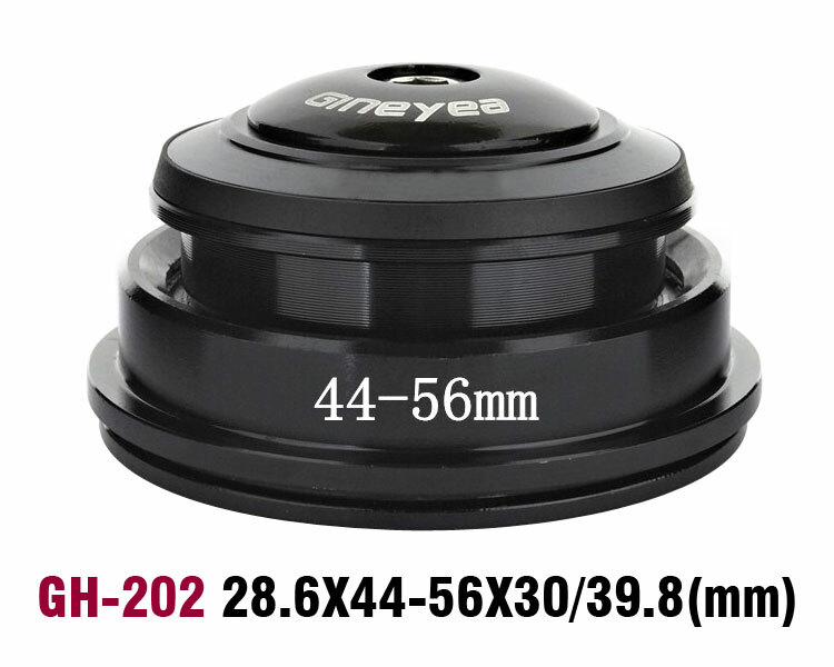GINEYEA 44-56mm Cartridge Tapered Integrated 1-1/8′ 28.6 Steerer Bearing Headset