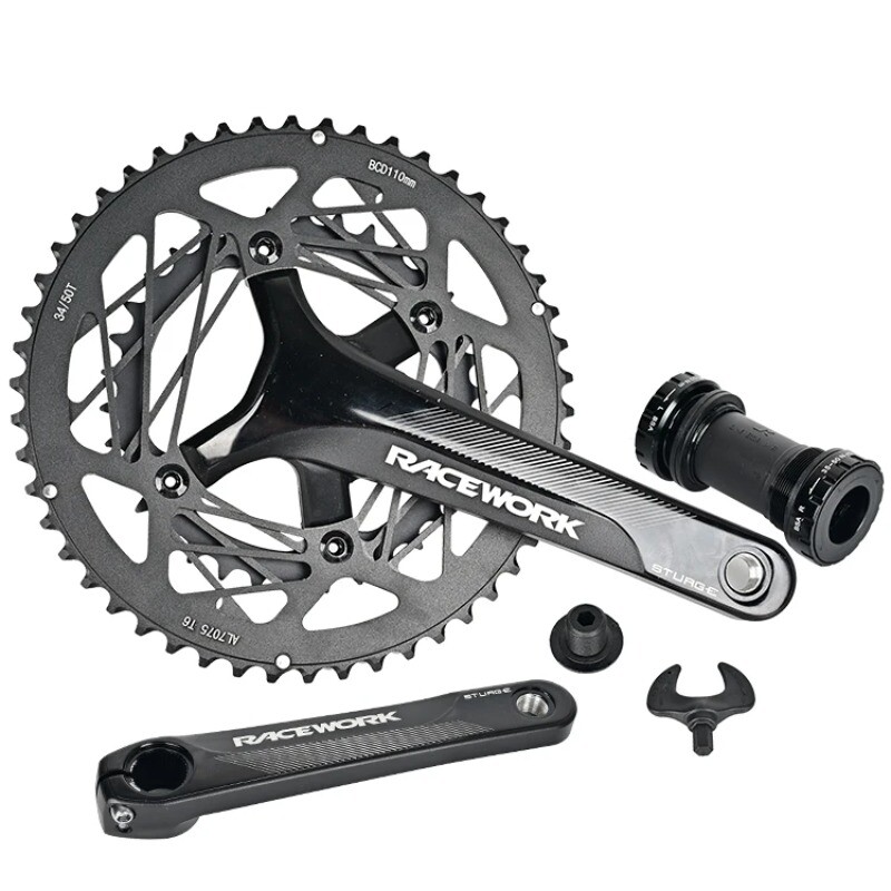 170mm Road Bike Crank Arm 10-12S 110BCD 50-34T 53-39TDouble Sprocket with BB