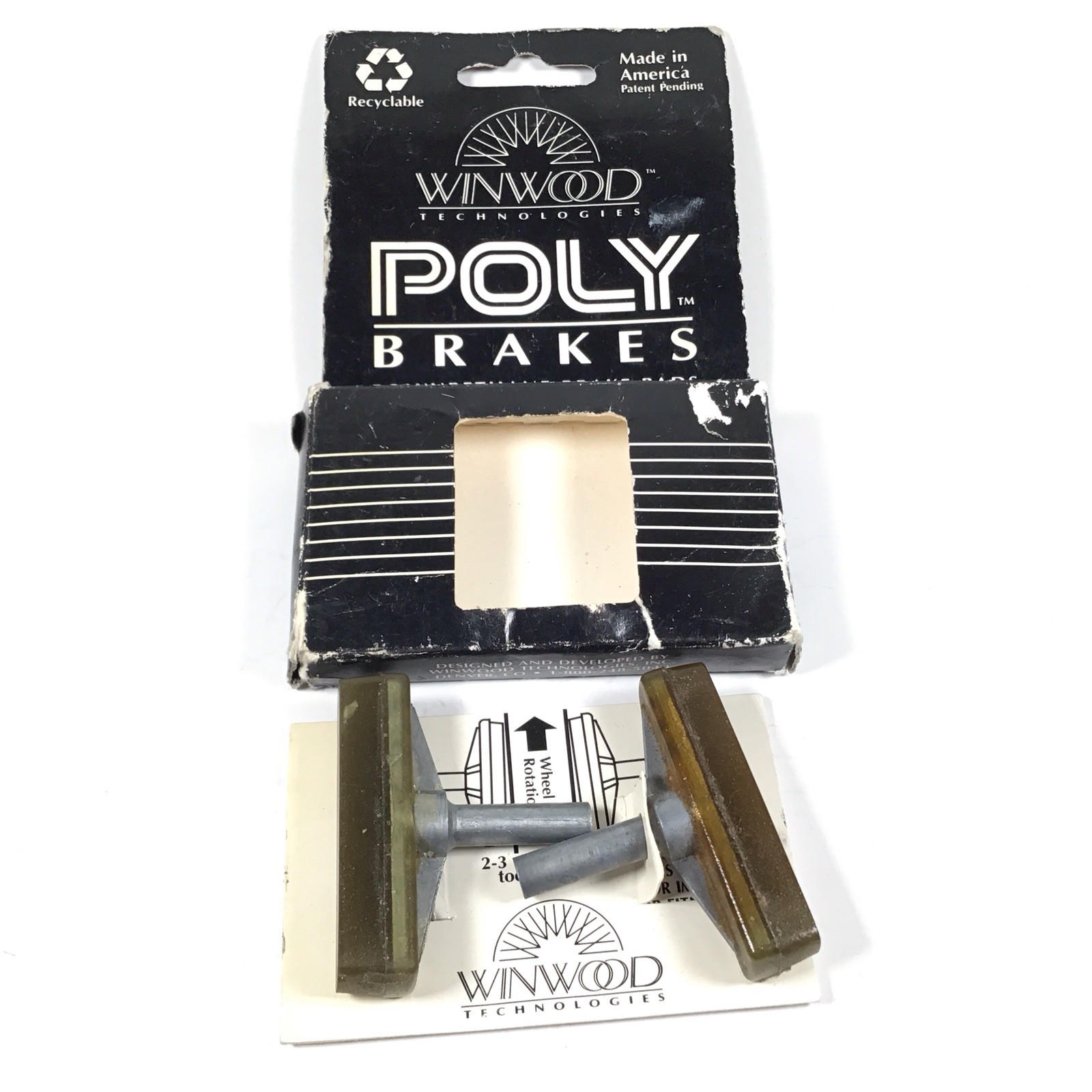Winwood Poly Brakes Cantilever Brake Pads NOS Vintage MTB Paul WTB Grafton