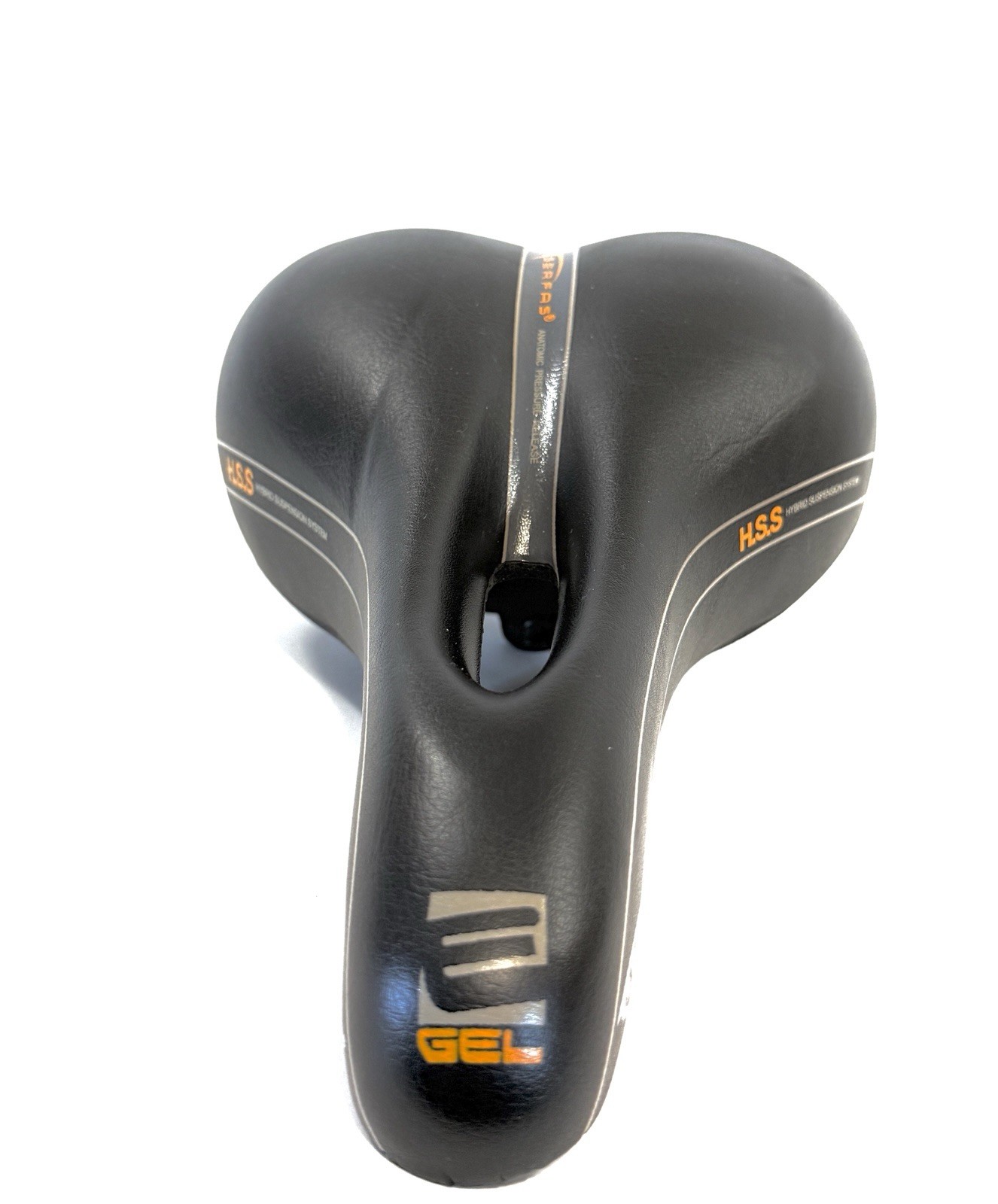 Serfas EG-8240C E-Gel Hybrid Elastomer Bicycle Saddle Comfort Seat Black