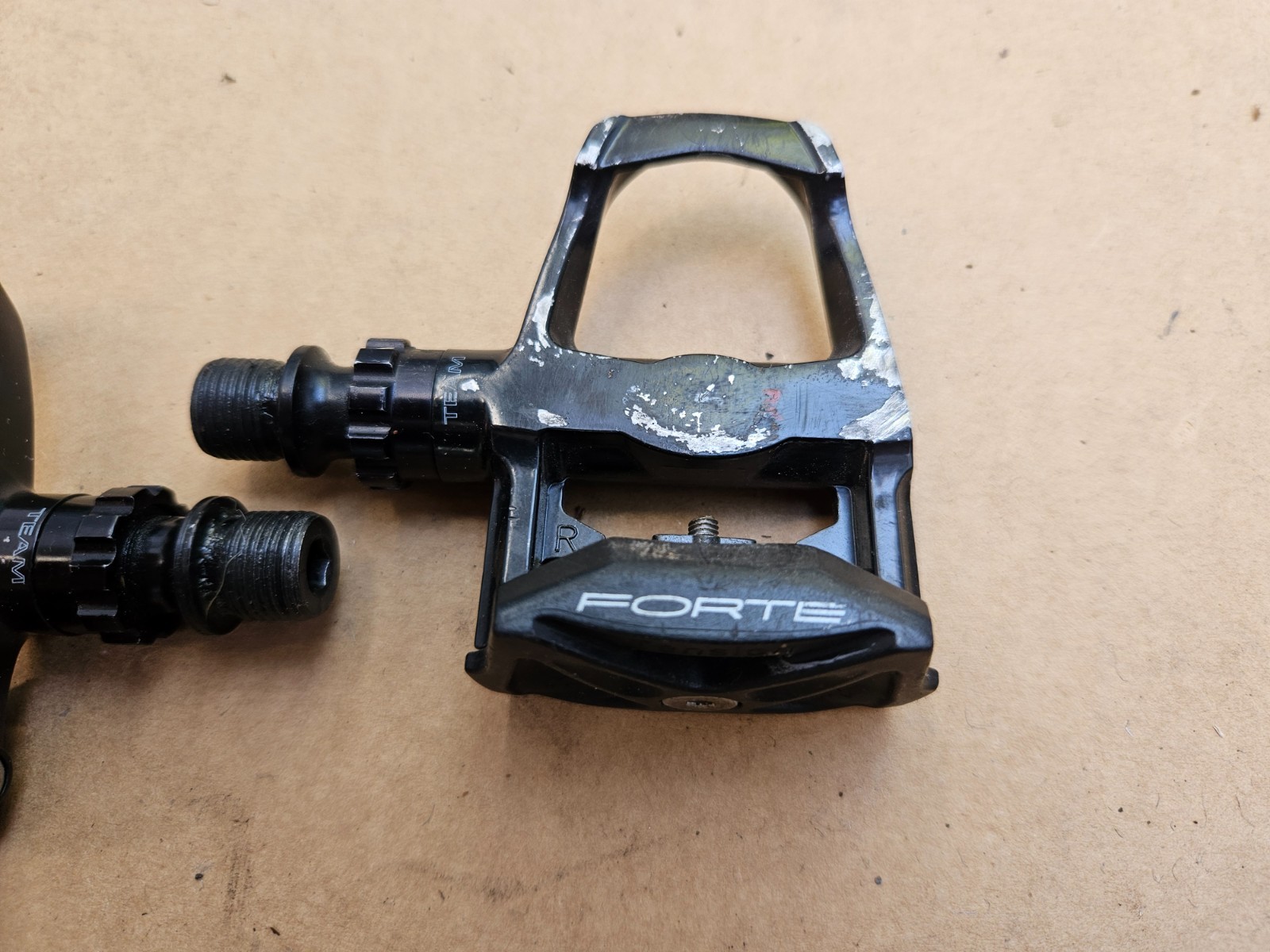 Forte Team SPS-1 Road Bike Clipless Pedals Left Right Set Black 9/16″