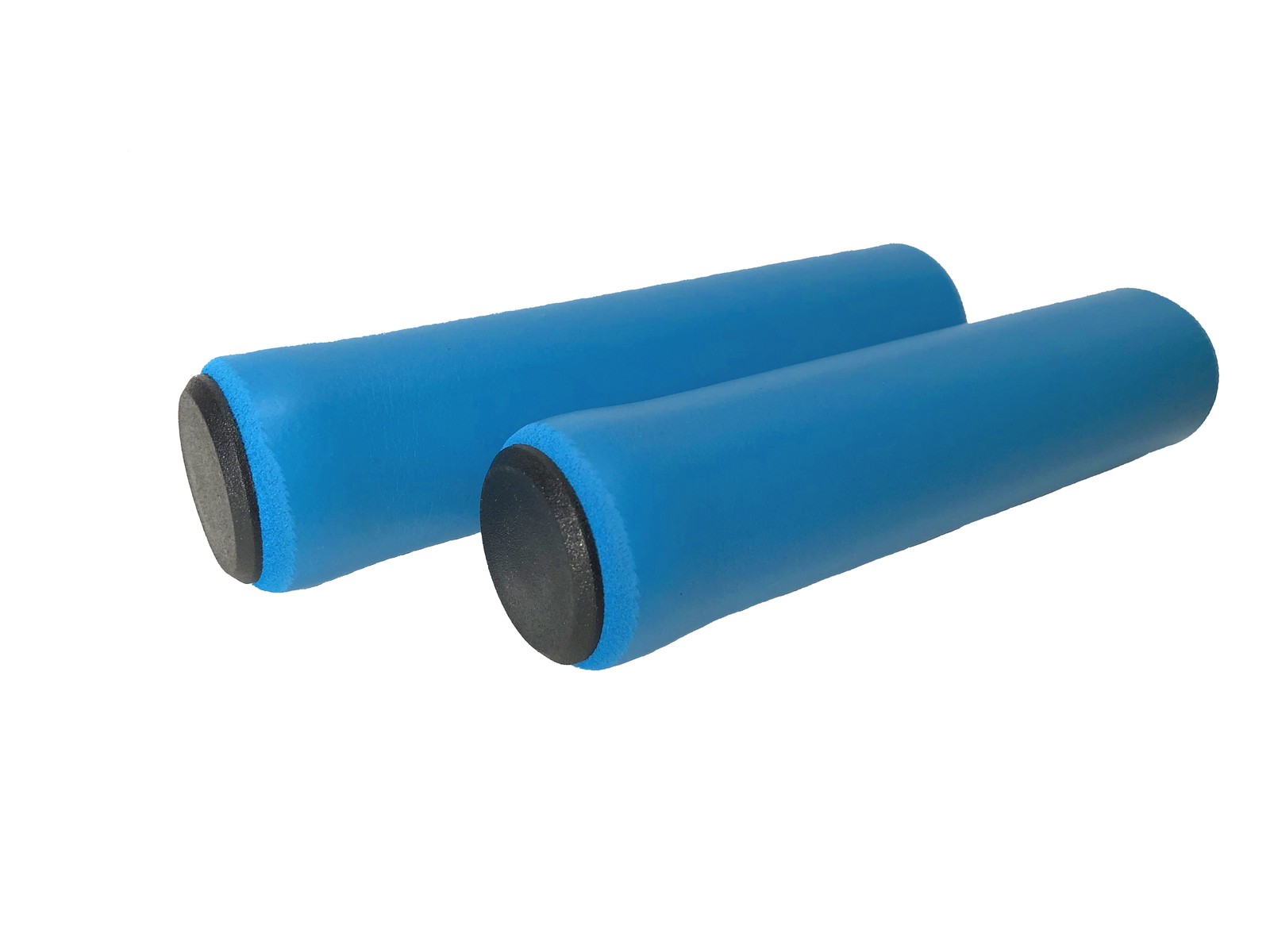 Blue Sponge Bike Handle Bar Grips for BMX MTB Sponge Bicycle grips with End Caps