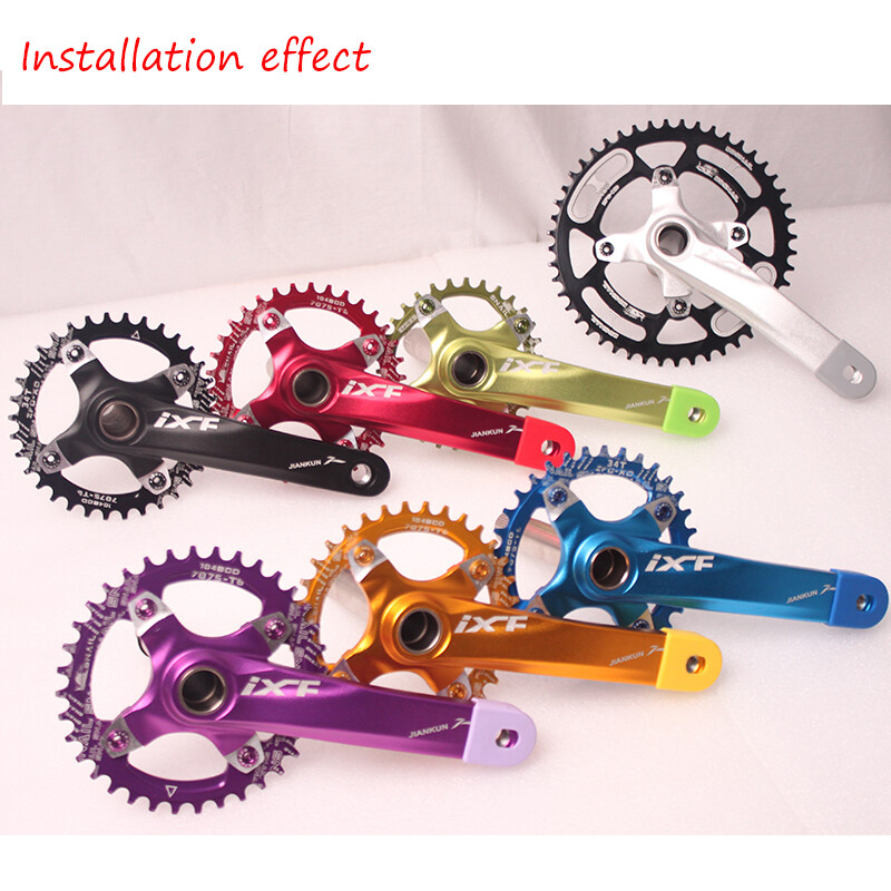 Narrow Wide Chainring 30-52T 104BCD MTB Bike Sprocket Round Oval Chainwheel CNC