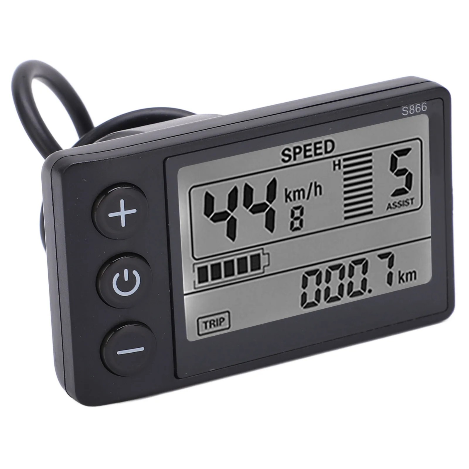 For E-bike Lcd Display 24V/36V/48V Mini E-Bicycle Electric Bike Speed Meter 2024