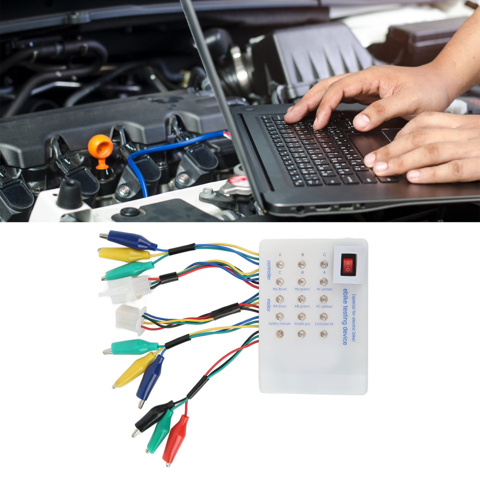 Brushless Motor Controller Tester For Electric Car Scooter Bike 24V-72V Vol TYAE