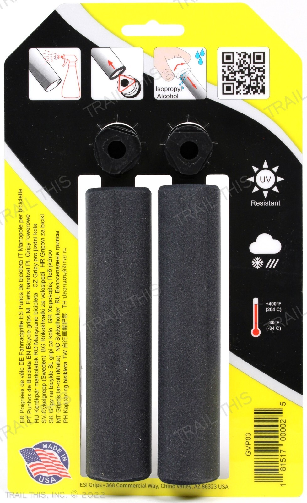 ESI Racer’s Edge 100% Silicone Thin MTB Bike Grips Racers 30mm x 130mm – Black