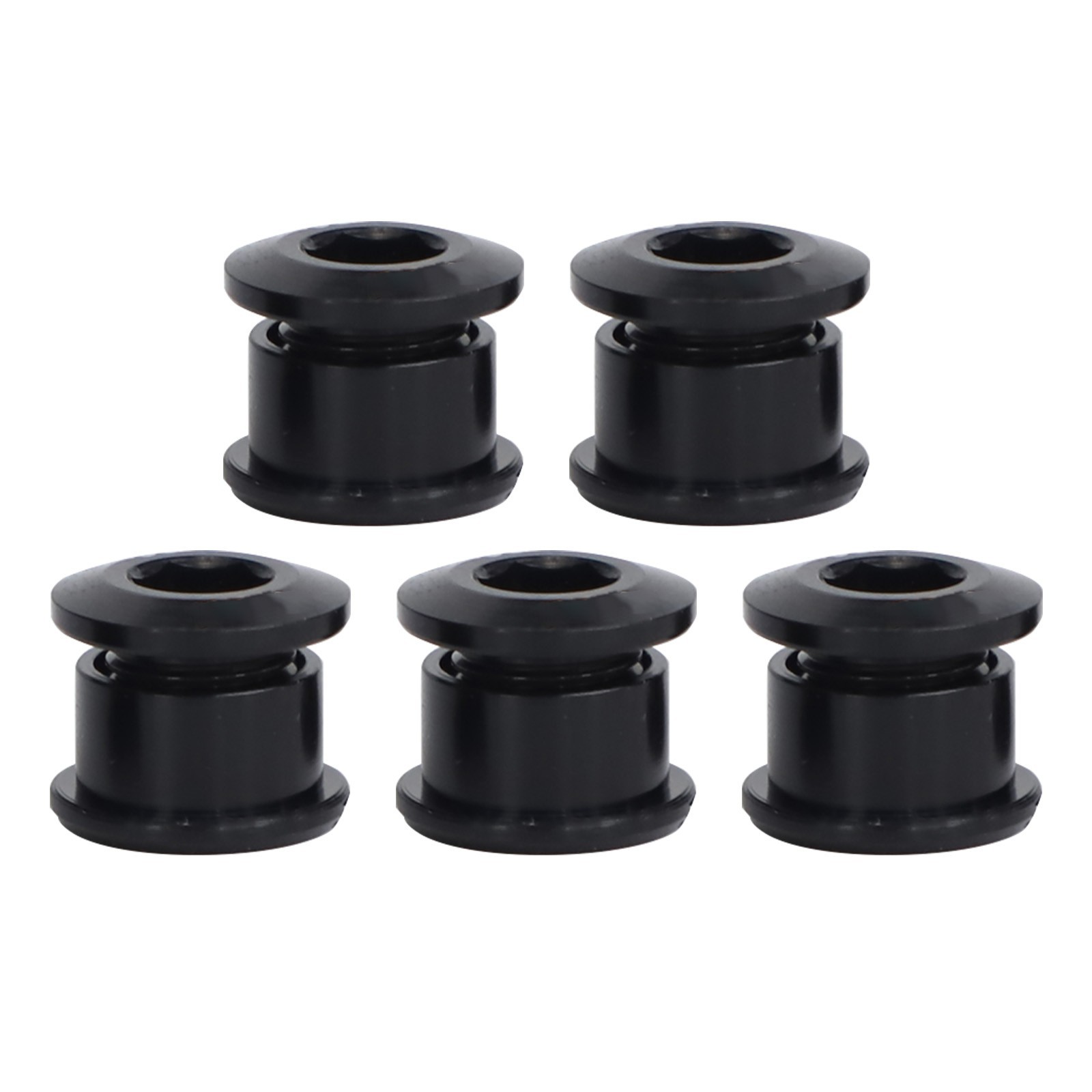 Pack of 5 Lightweight Chainring Bolts Using Strong 7075 Aluminum Alloy Material