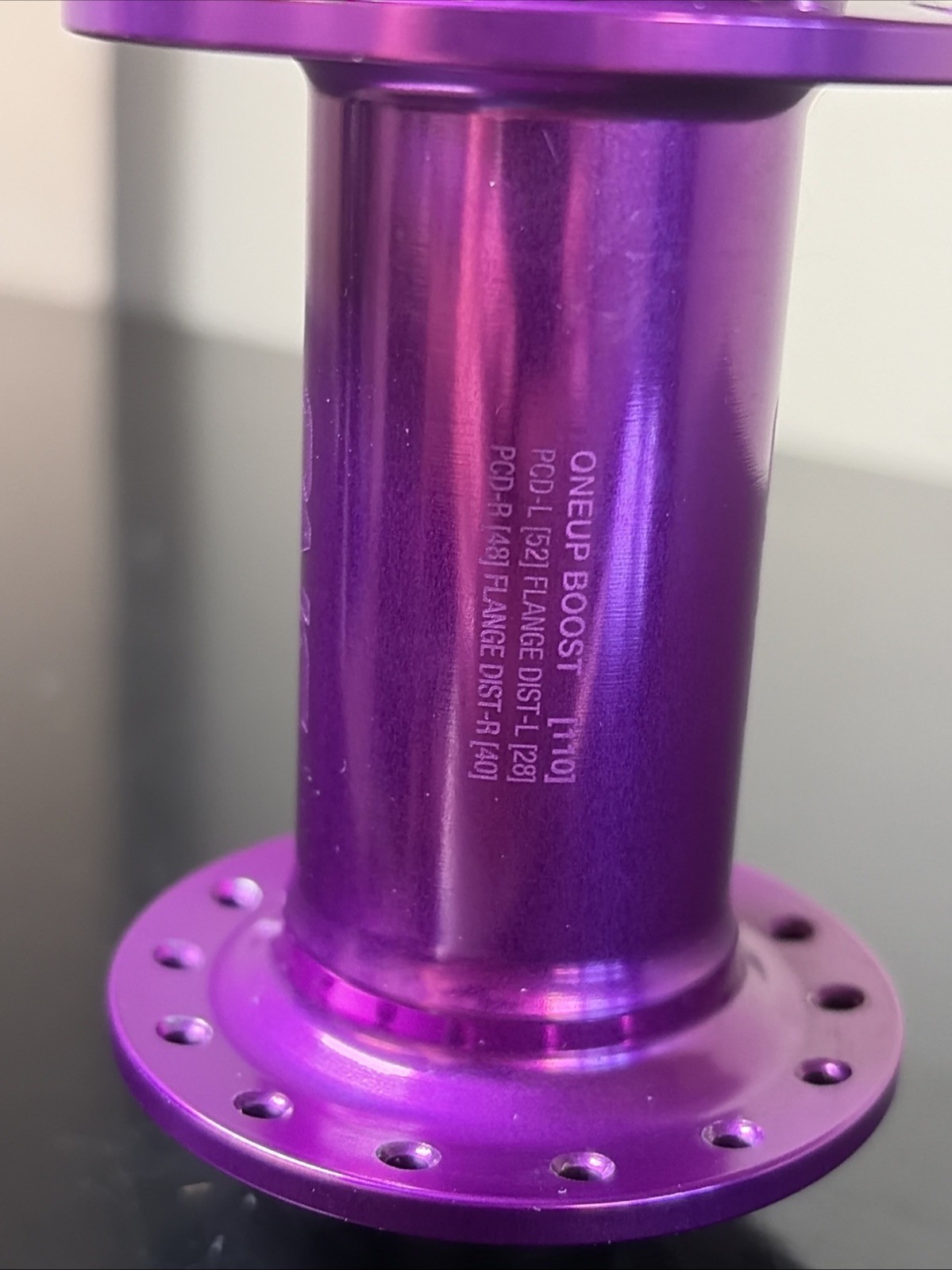 OneUp mtb hub, boost, 32h, purple