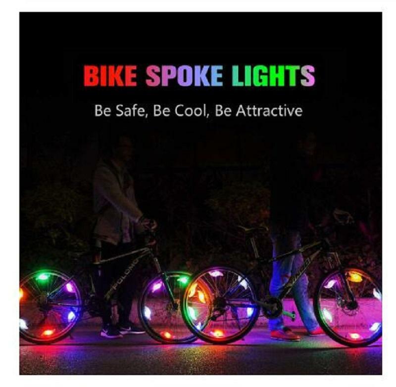5″ LED SPOKE 3 MODE REFLECTORS SAFETY LIGHTS FOR Cycling Bikes Bicycle Wheel