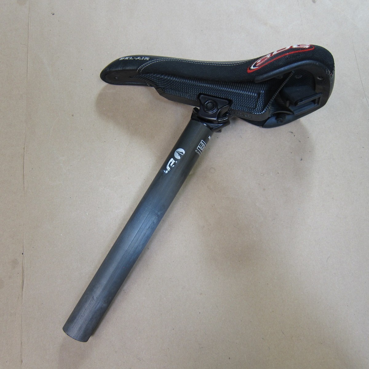 SDG Bel-Air ST I-Beam Saddle Carbon Seatpost Assembly 30.9mm MTB BMX Black