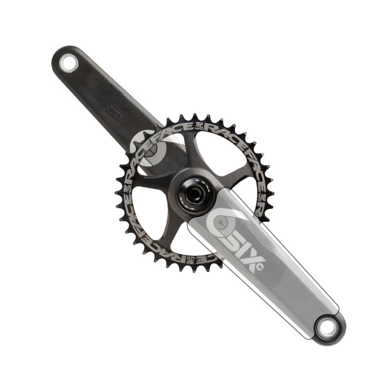 RaceFace SixC Crank Arm Protection Set | Shield Clear Vinyl | 6SixC