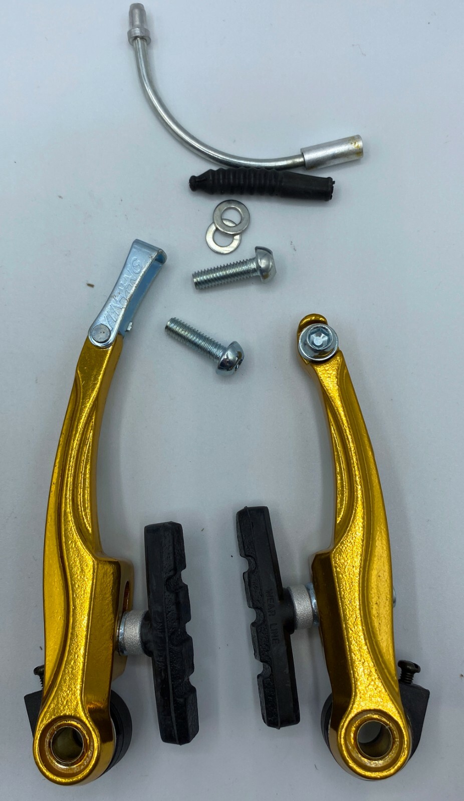 Aluminum V Brake Full Set For Mountain Bike Road Bike Front & Rear MTB BMX GOLD