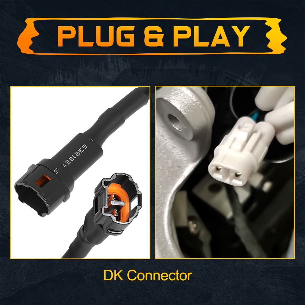 3″LED Headlight Front Headlamp Light PLUG & PLAY For E-Bike Dirt Bike Motorcycle