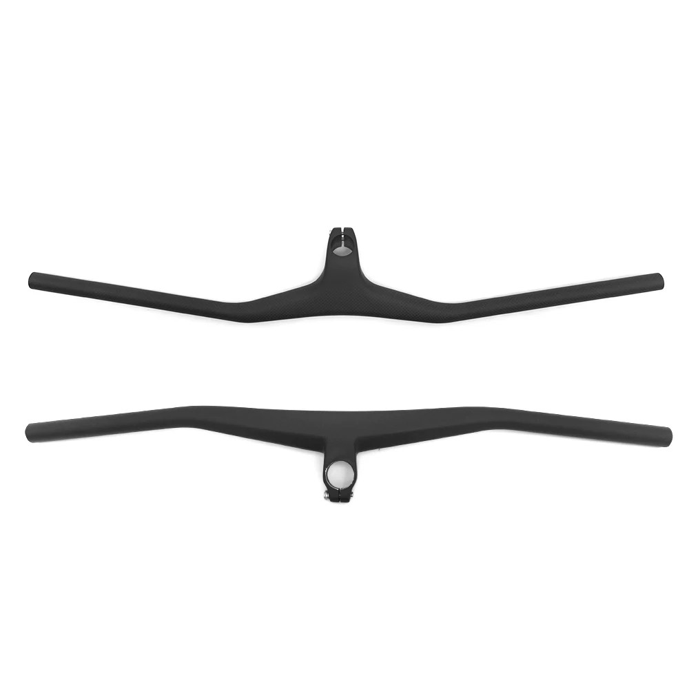 MTB Mountain Bicycle Carbon Riser Handlebar 3K UD Glossy Integrated Handle Bar