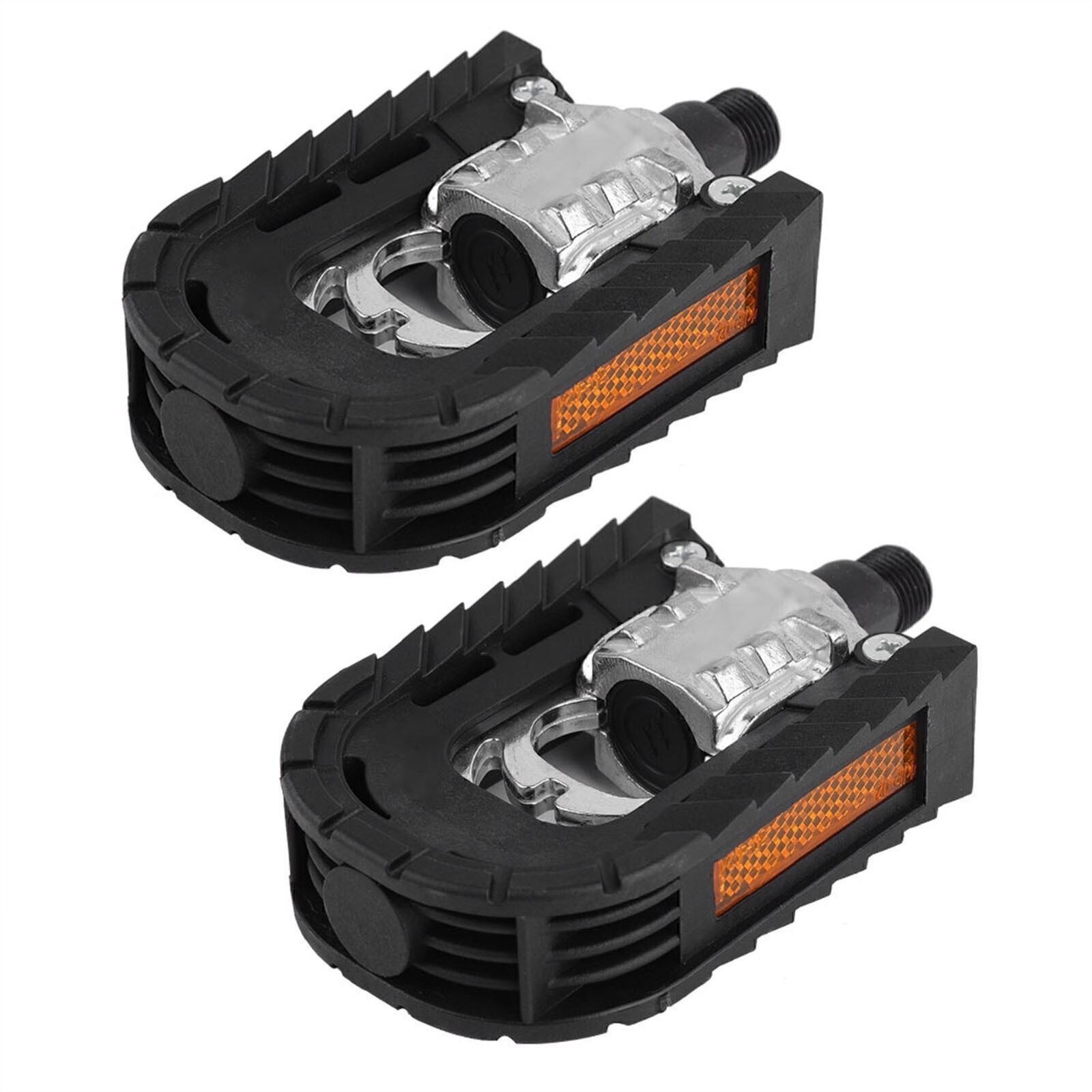 One Pair Bike Bicycle Pedals Outdoor Cycling Folding Plastic Aluminum Alloy