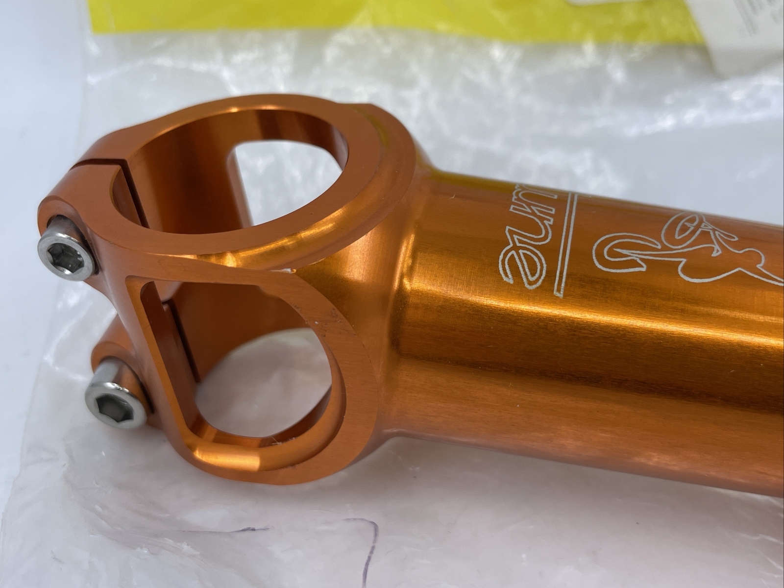NOS TUNE Germany Road Stem ORANGE 95mm 26.0 Clamp 10° 1-1/8″ Alloy NEW IN BAG