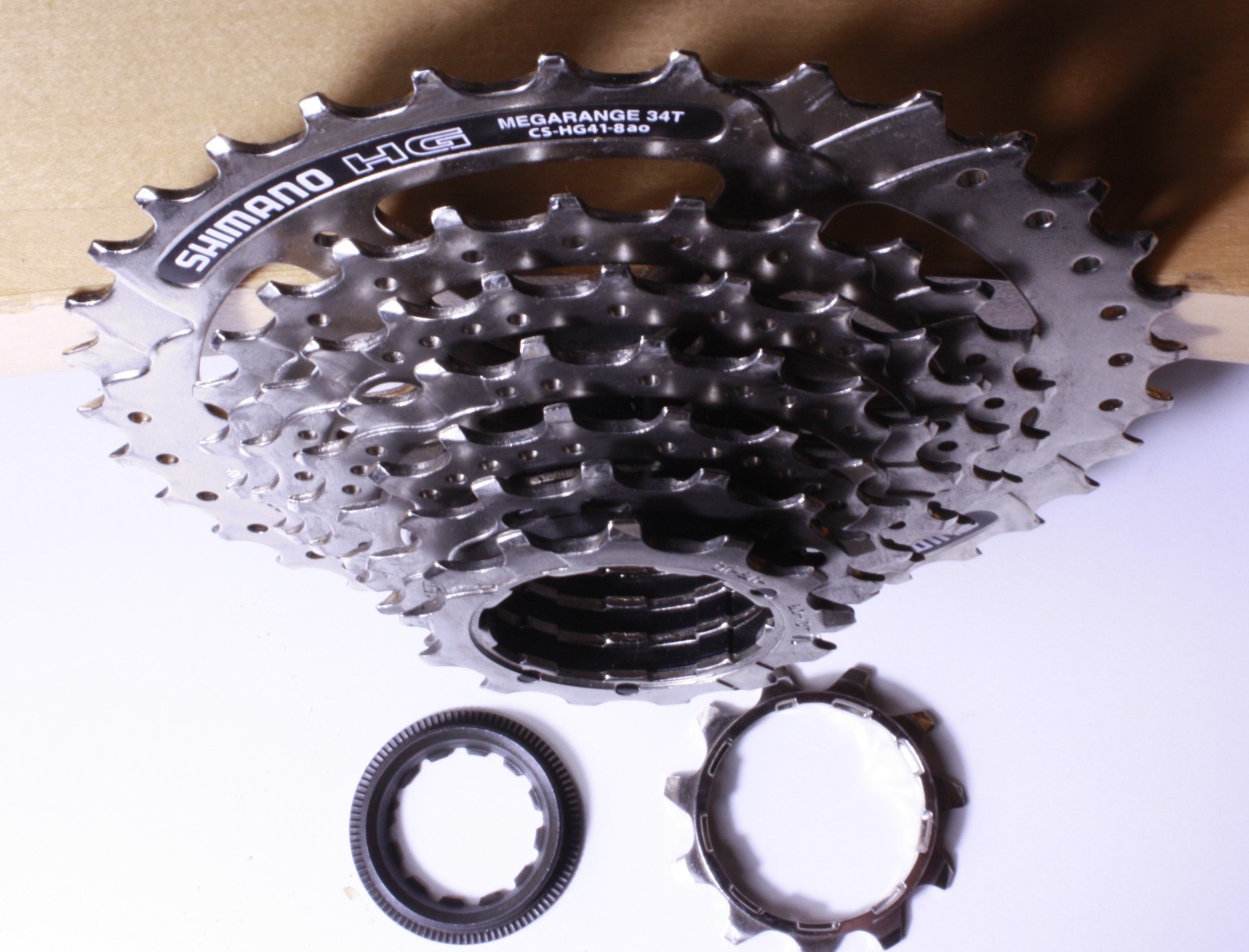 SHIMANO HG MEGARANGE 34T/11T 8-sp cassette (CS-HG41-8ao0)