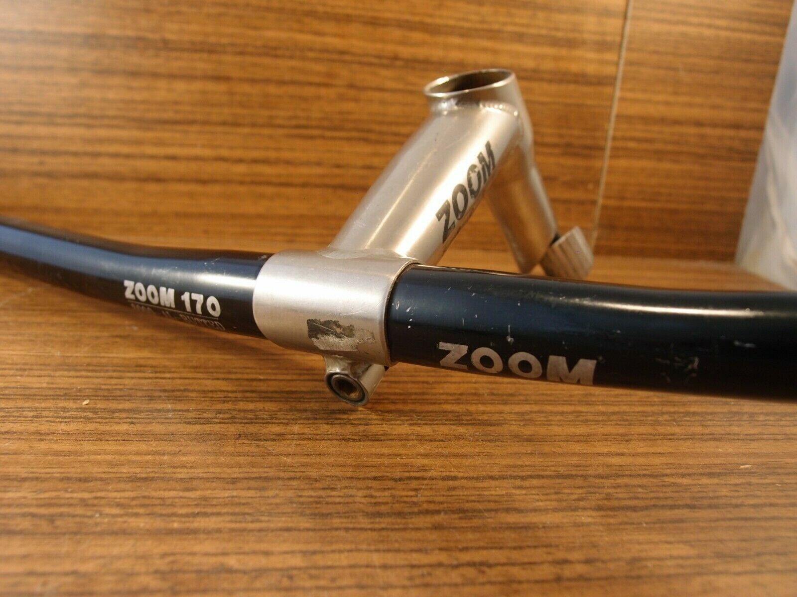 1990’s MTB aluminium flat handlebar ZOOM + CrMo quill stem ZOOM 25.4 mm