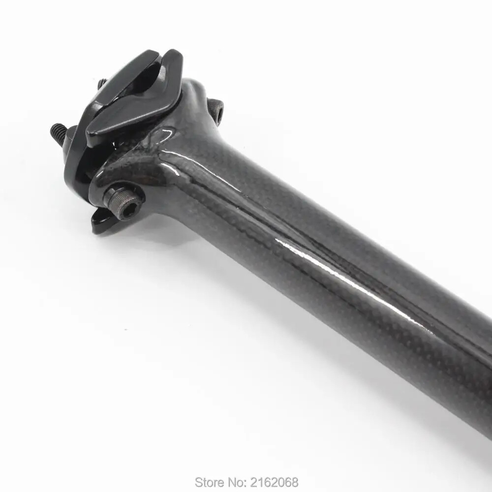 MTB Road Bike Carbon Fibre Seatpost 5mm Offset 25.4/27.2/30.8/31.6/33.9/34.9mm