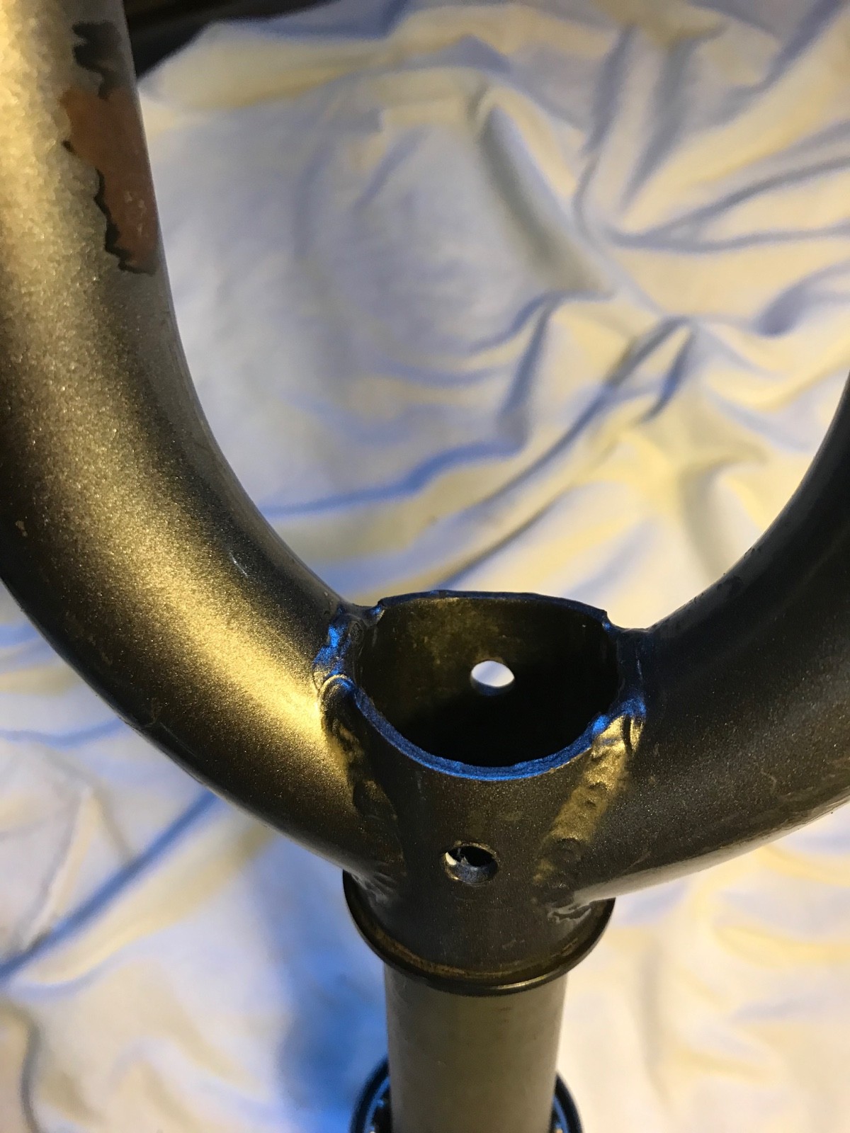 Threaded 1-1/8” quill MTB Fork rigid cromoly steel