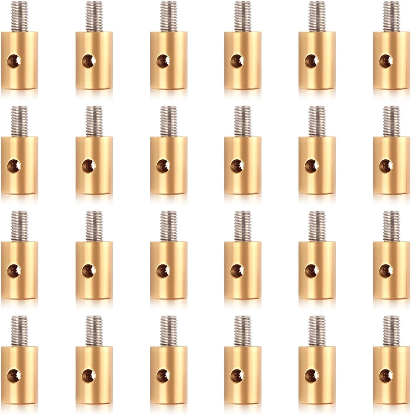 24PCS 6mm Throttle Cable Ends Kit Solderless,Brake & Throttle Cable Repair