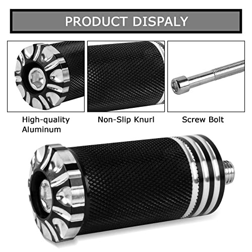 Motorcycle Shifter Peg Shift Lever CNC Billet Foot Pegs for Sportster Black