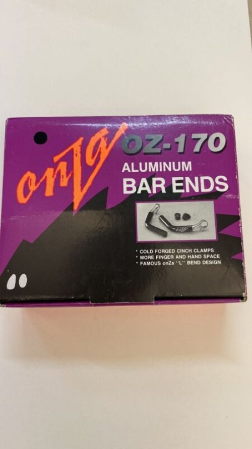 Onza OZ-170 ALUMINUM BAR ENDS NEW, L Bend, Vintage