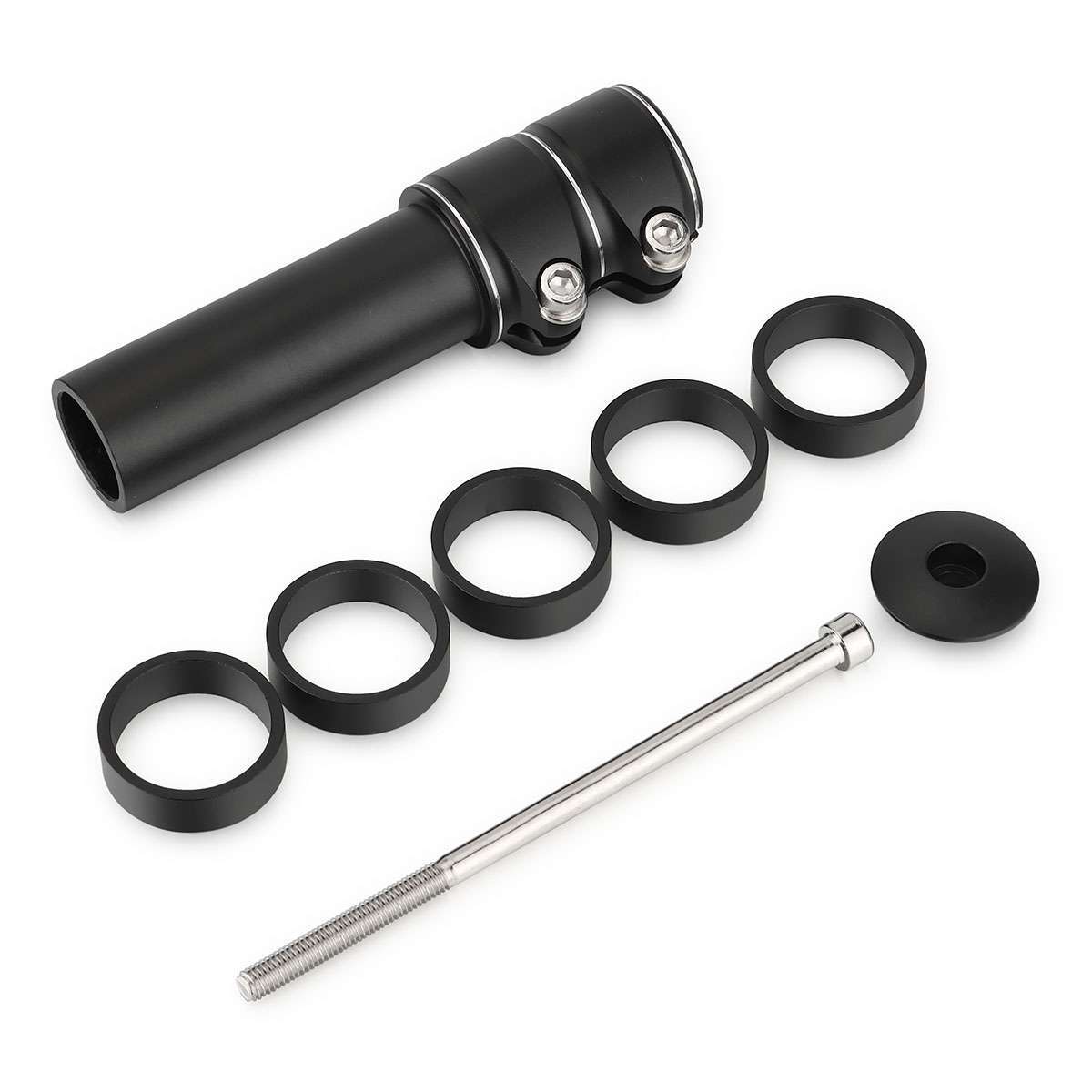 2x Mountain Bike Handlebar Extender Adaptor Tube Front Fork Stem Riser Extension