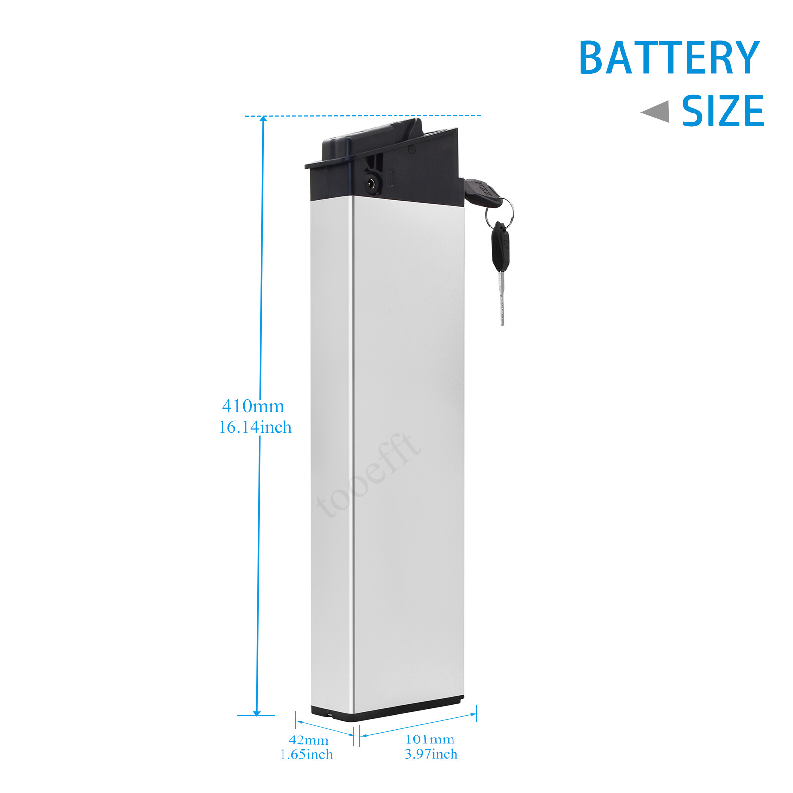 tooefft 48V 7.8Ah 10.2Ah 10.5Ah 410mm Lithium ion batteries for eLectric XP Lite