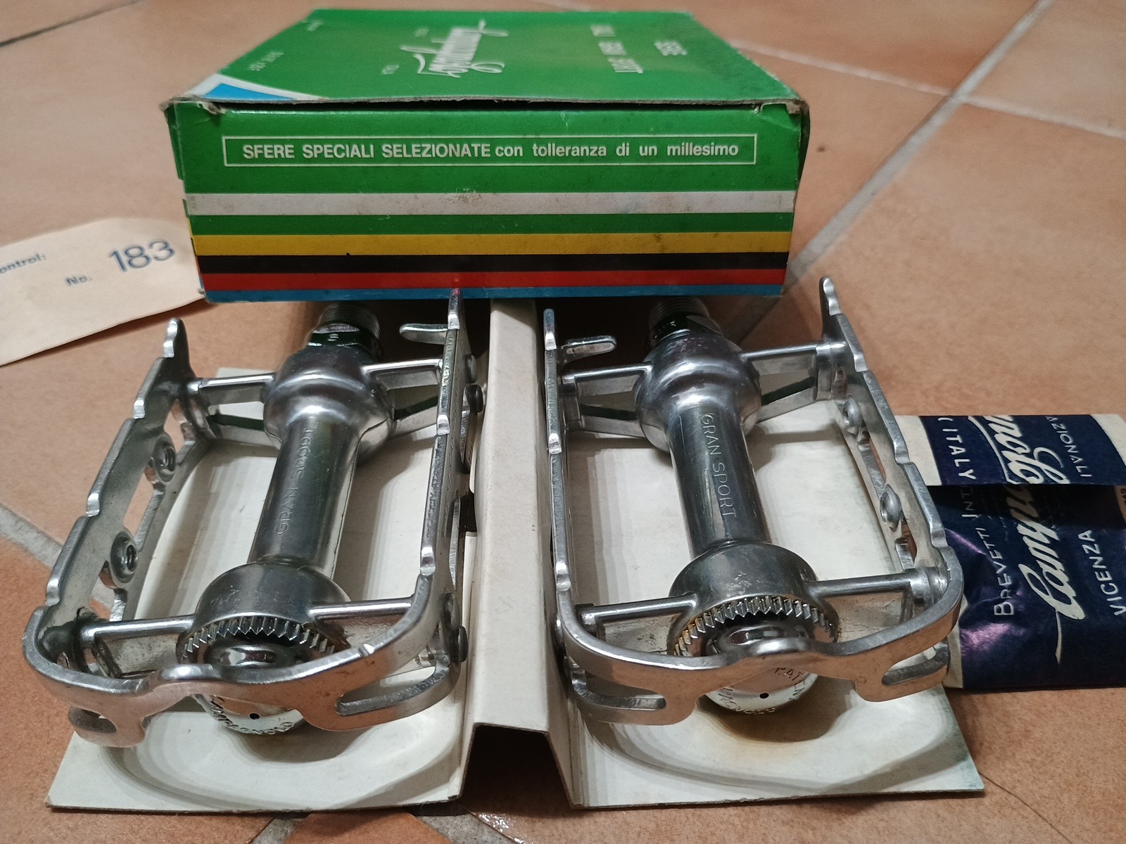Nos Nib Vintage Campagnolo NGS Pedals New Gran Sport New X Colnago Pedals