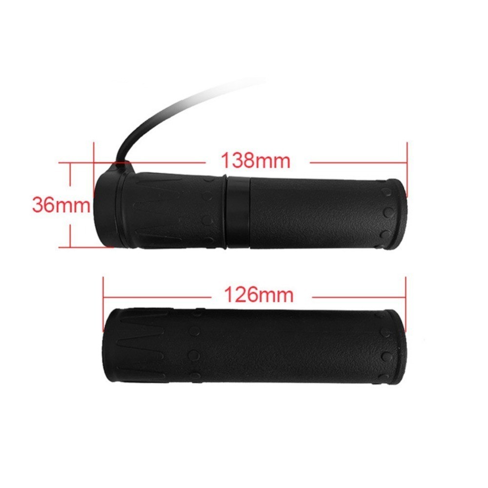 Brand New 12V 24V 36V 48V 52V 60V 72V 1pcs Half Twisting Throttle Outdoor Black